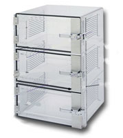 Desiccator, Static Dissipative PVC, Three Door Micron-Aire